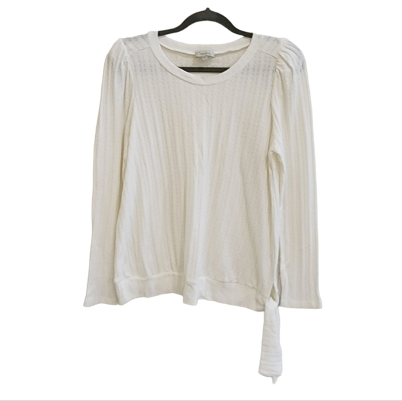 chenault Knitted white light sweater Long Sleeve Shirt - Picture 1 of 4